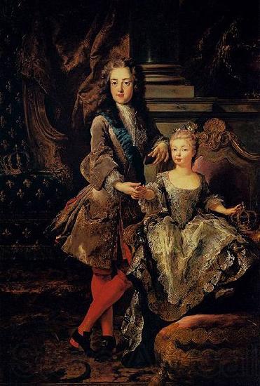 Francois de Troy Portrait of Louis XV of France with his Germany oil painting art